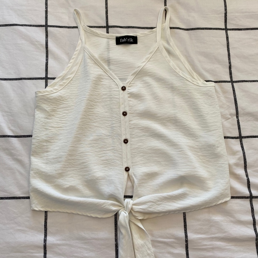 White tank top